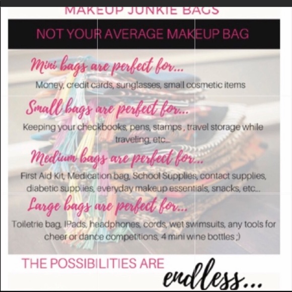 Makeup Junkie Bags Makeup Junkie Bag Poshmark